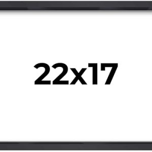 17×22 Shadow Box Frame Contemporary Black | 1″ Depth of Usable Space| Interior Size 17×22 or 22×17