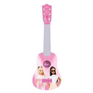 Lexibook Barbie, My First Guitar for children, 6 nylon strings, 21’’ long, guide included, pink,