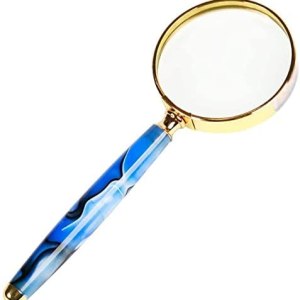 Magnifiers Magnifying Glass,6X Handheld Child Elderly Reading Magnifier Optical Lens Observation Map