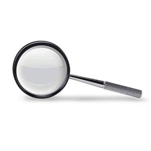 Magnifying Glass, Classic Handheld Magnifier,Best for Reading, Puzzle, Rocks, Coins, Stamps, Perfect
