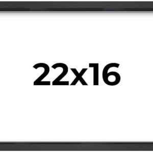 22×16 Black Shadowbox Frame – Shadow Box Frame Interior Size 22×16 by 1 Inches Deep – Black Frame Is