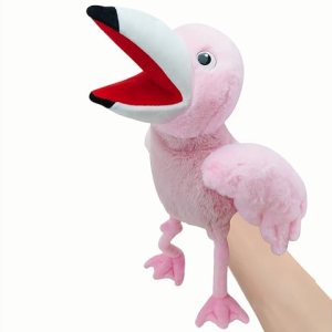LOMTRATS Bird Hand Puppets for Kids, Toddlers, Including Parrots, Peacocks, etc. with Moving Open
