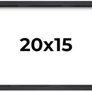 15×20 Shadow Box Frame Black | 1″ Depth of Usable Space| Vertical or Horizontal Display | Interior