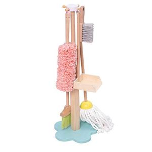 JW-YZWJ Children’s Cleaning And Cleaning Set Toy Broom Mop Boy Girl Combination Wooden Early