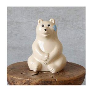 LUCBEI Money Box Cute White Bear Piggy Bank Adult Children Birthday Gift Boys Girls Home Accessories