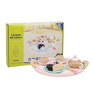 JW-YZWJ 12-Piece Children’s Pastry Set, Children’s Educational Simulation Kitchen Wooden Toys