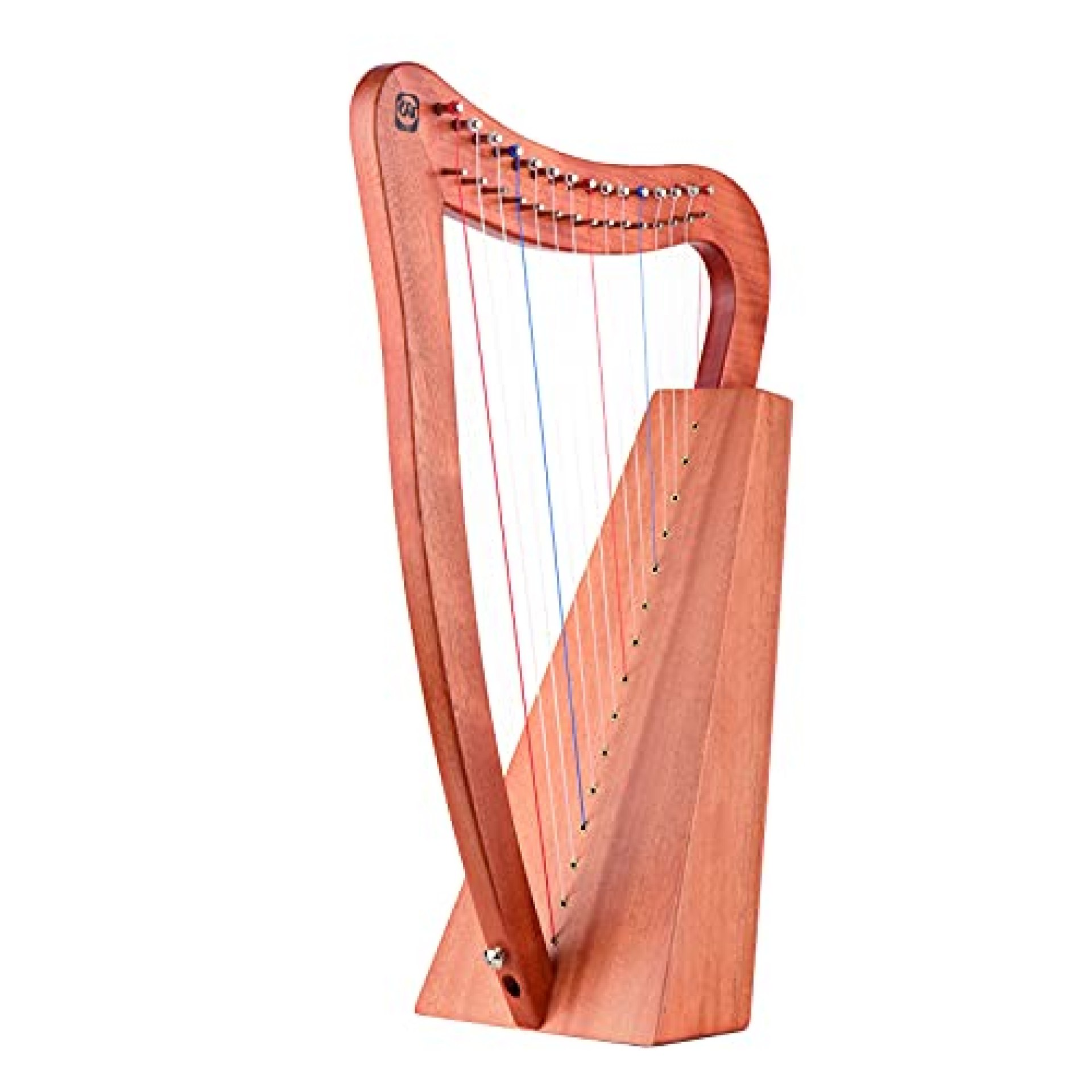15-String Lyre Harp Wooden String Instrument with Carry Bag Strap Cleaning Cloth Tuning Wrench 15-String Lyre Harp Wooden String Instrument with Carry Bag Strap Cleaning Cloth Tuning Wrench