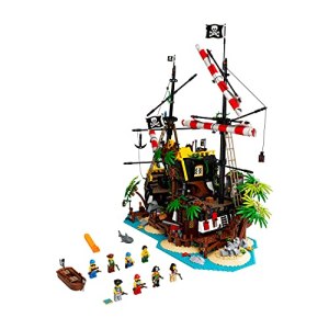 LEGO Ideas Pirates of Barracuda Bay 21322 Building Kit, Cool Pirate Shipwreck Model with Pirate