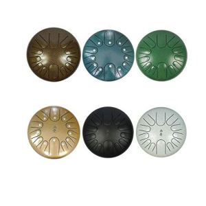 JTKDL Steel Tongue Drum with Musical Mallet and Travel Bag for Personal Meditation, Yoga, Zen Steel