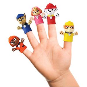 Ginsey Nickelodeon Paw Patrol Finger Puppets – Party Favors, Educational, Bath Toys, 1st Gen, 5