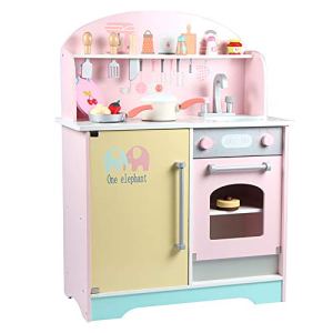 JW-YZWJ Children’s Wooden Kitchen Toys, Simulation Pots And Bowls Cutlery Set, Cooking And Early