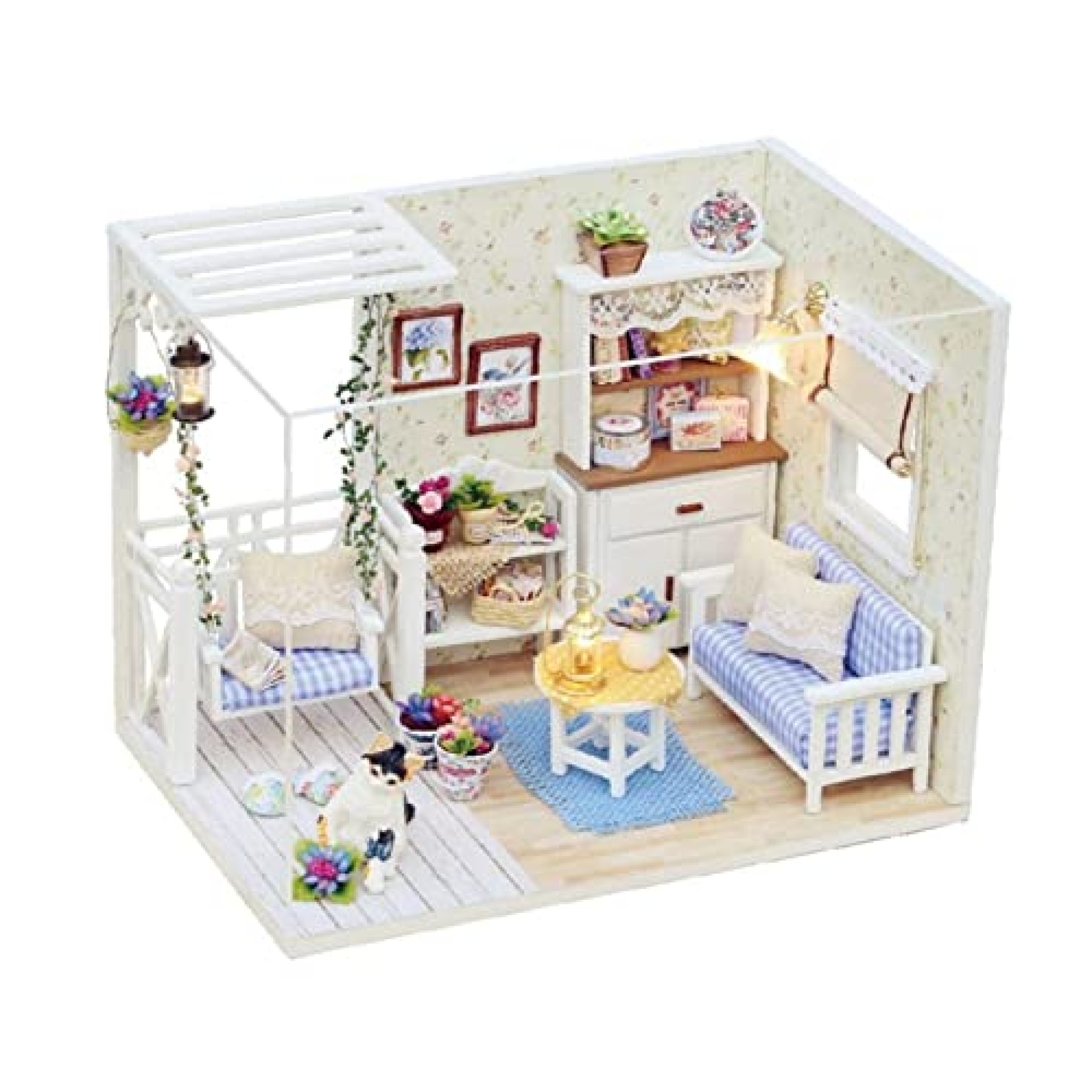 DIY Wooden Doll House Furniture Dollhouse Educational Toys Children Birthday Gifts for Kid Friends DIY Wooden Doll House Furniture Dollhouse Educational Toys Children Birthday Gifts for Kid Friends