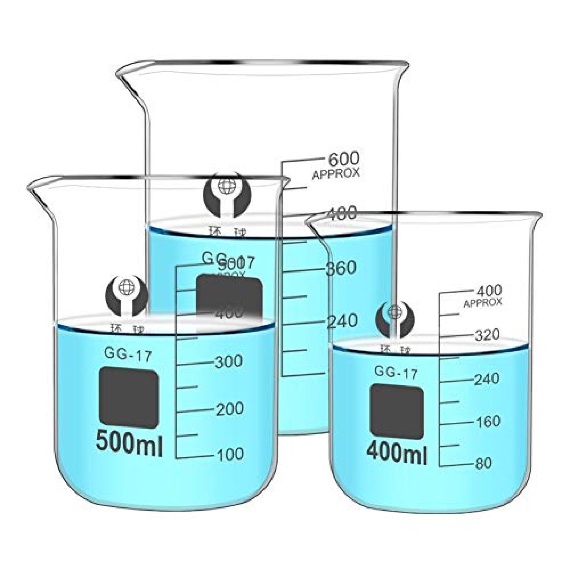MYIME Laboratory glass beaker, measuring cup beaker set PCS glass beaker measuring cup glass MYIME Laboratory glass beaker, measuring cup beaker set PCS glass beaker measuring cup glass