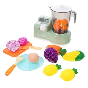 1Set Plastic Juicer Toys Fruit Blender Playset Smoothie Maker Kids Role Play Toys Simulated Juicer