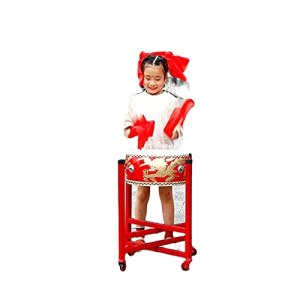 KAFELE Cowhide Tanggu Chinese Drums War Drums Red Drums Dragon Drums Flat Drums Tang Drums Inspiring