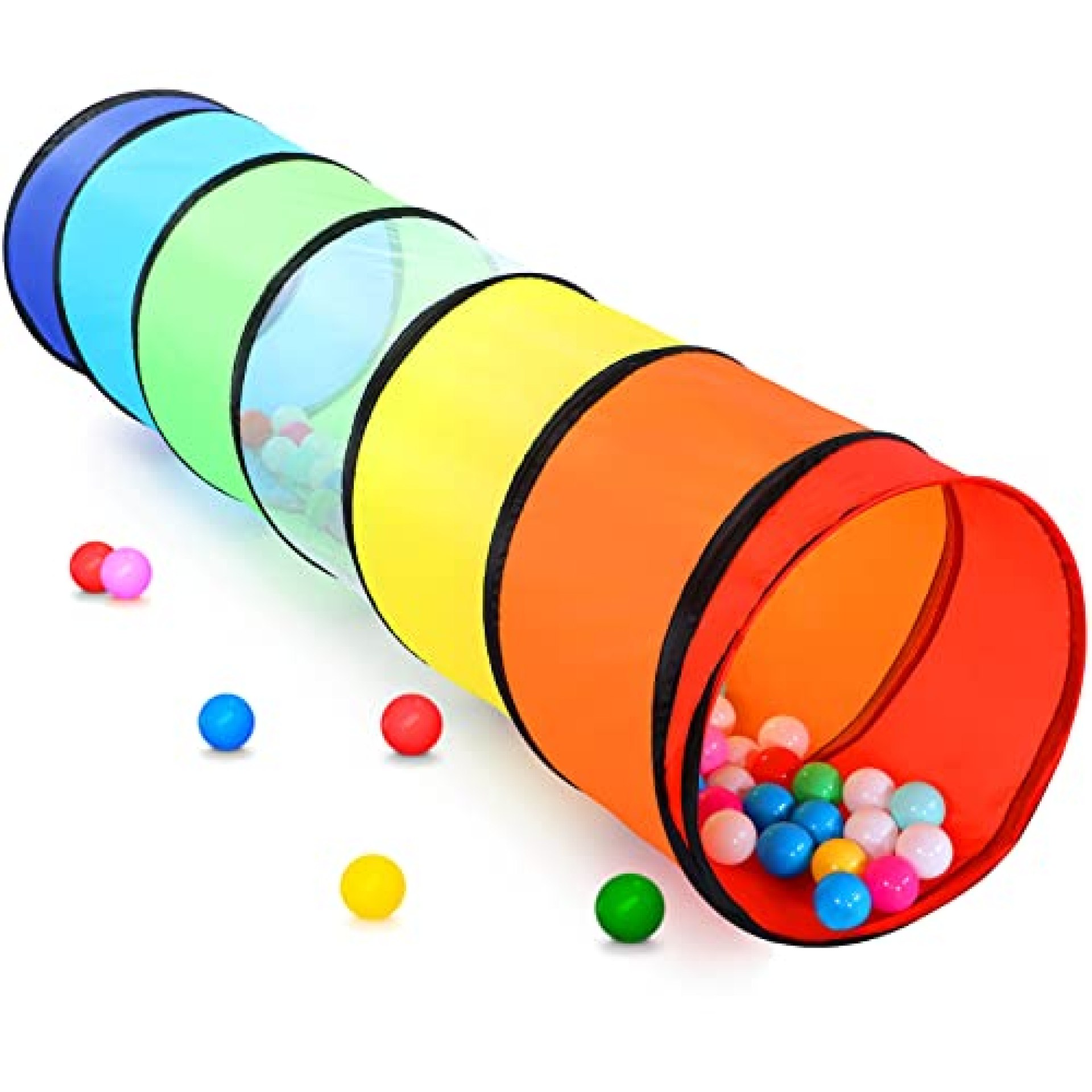 Moncoland Kids Play Tunnel Tent for Toddlers, Colorful Pop Up Crawl Tunnel Toy for Baby or Pet with Moncoland Kids Play Tunnel Tent for Toddlers, Colorful Pop Up Crawl Tunnel Toy for Baby or Pet with