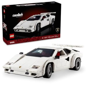LEGO Icons Lamborghini Countach 5000 Quattrovalvole Model Car Gift for Adults, Collectible Vehicle