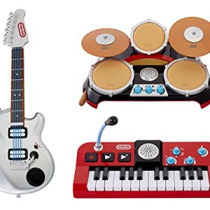 Little Tikes My Real Jam First Concert Set – Electric Guitar, Drums, and Keyboard with Cases 4 Play