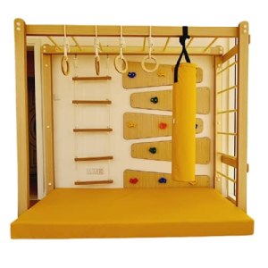 Moon Kids Monkey Bars with Accessories Set – Type 2 Indoor Gymnastics Playground Climbing, Training,