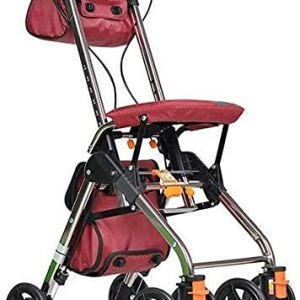 Leunlee Lightweight Wheel Rollator Walking Aids 4 Wheels Portable Foldable, Drive Rollator Walker