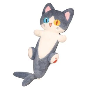 LfrAnk Kawaii Shark Toy Funny Shark Cat Pillow Plush Animal Doll Funny Birthday Gift 85CM 1