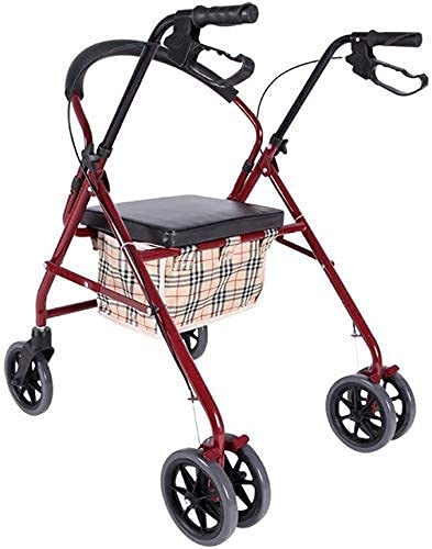 MYIME Lightweight Wheel Rollator Medical Rolling Walker Foldable,Drive Rollator Walker With Seat,4 MYIME Lightweight Wheel Rollator Medical Rolling Walker Foldable,Drive Rollator Walker With Seat,4