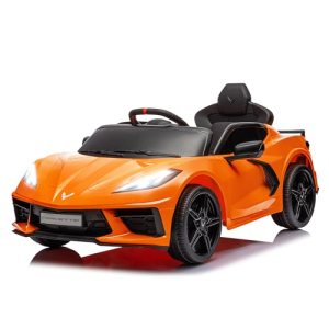 Licensed Chevrolet Corvette C8 Kids Car, Kids Electric Car, Kids’ Electric Vehicles, LED Lights, 3