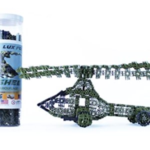 Lux Blox Force Banshee Attack Helicopter for High-Flying Imaginations (242 Pieces) Woodland