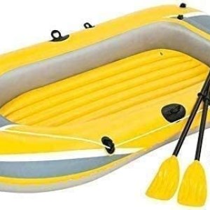 KOHARA Inflatable Boats Adults 2 Person, Fishing Dinghy, Inflatable Boat Kids with Paddles,