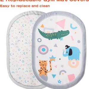 Lupantte 7 in 1 Multi-Activity Evolutionary Baby Gym, 2 Replaceable Tablets for Children with 6