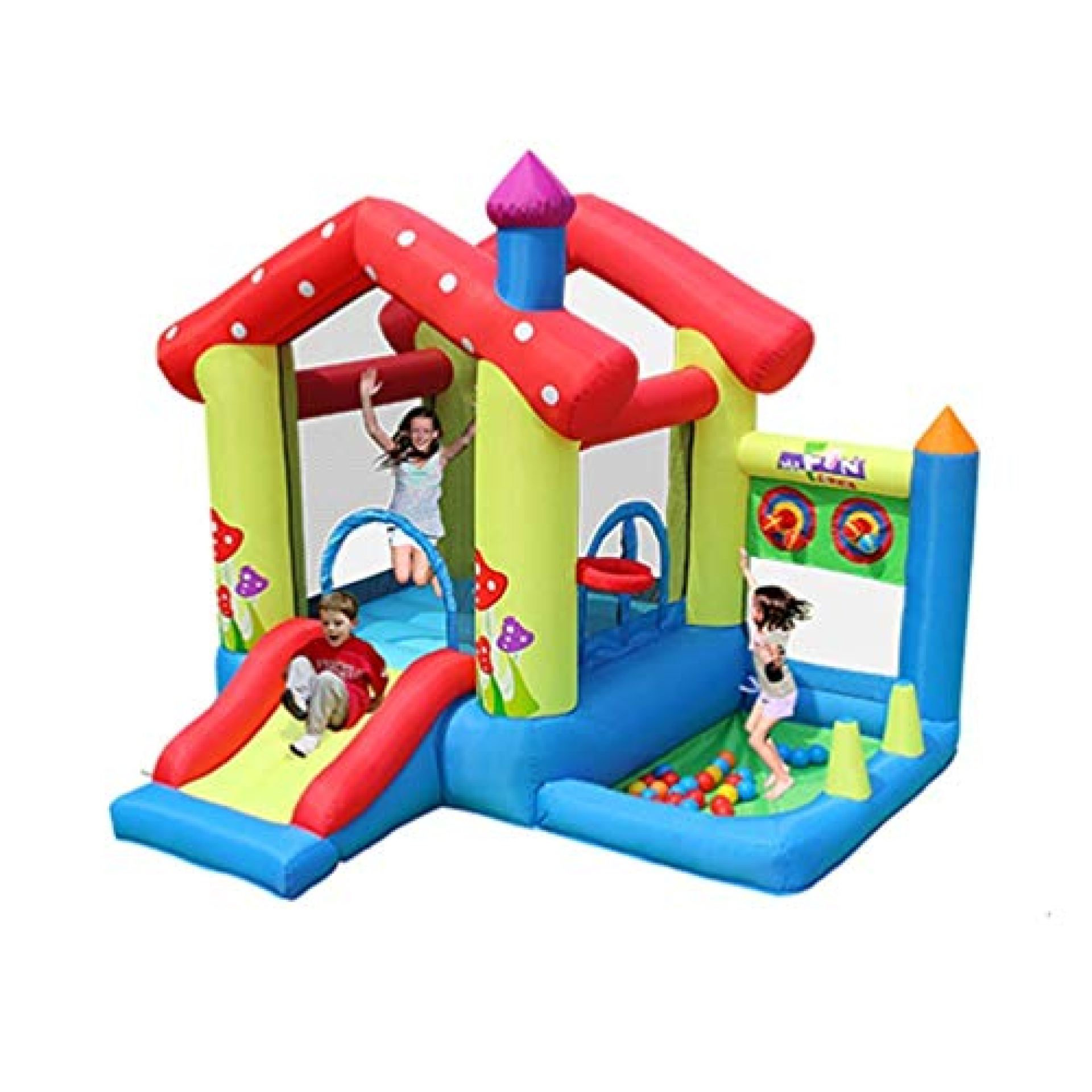 WRJY Kids Bouncy Castle Home Toy House Amusement Park Small Trampoline Naughty Castle Water Slide WRJY Kids Bouncy Castle Home Toy House Amusement Park Small Trampoline Naughty Castle Water Slide