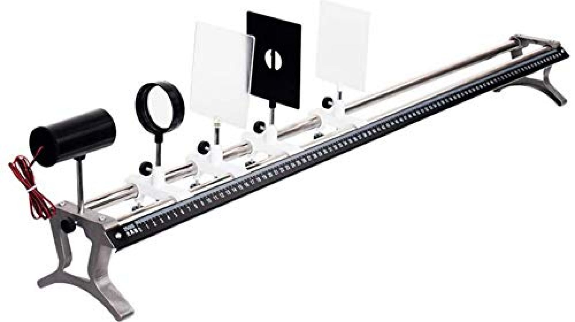 17.8 in Optical Bench And Attachment Set,Clear Scale for Kids DIY Elementary High School Students 17.8 in Optical Bench And Attachment Set,Clear Scale for Kids DIY Elementary High School Students