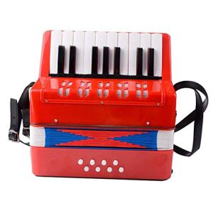 WYKDL Children‘s Kids’ Accordion Keyboard Instruments with Treble Keys Air Valves Hand Strap Early