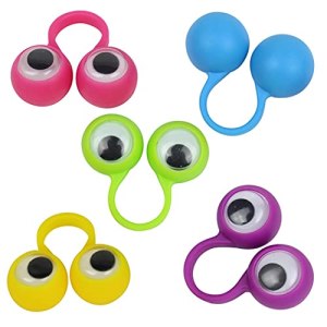 Licogel Eye Ring Toys Cartoon 10PCS Novelty Cute Decorative Funny Fashion Eye Finger Puppets for