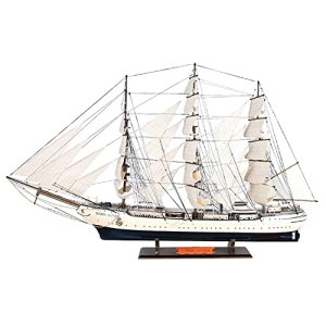 LJFFJL 3D Puzzle DIY Wooden Sailboat Ship Kit, Wooden Sailboat Model Mini Boat Toy Gift House
