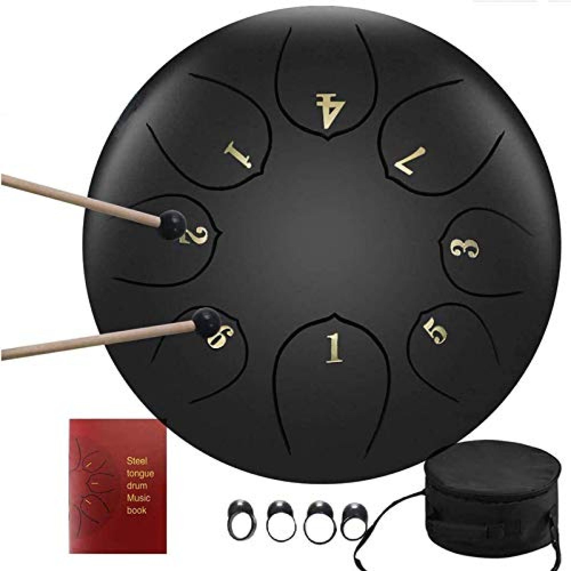 BGSFF Steel Tongue Drum 8 Notes 10 Inches Ethereal Lotus Hand Pan Drum Percussion Steel Drum BGSFF Steel Tongue Drum 8 Notes 10 Inches Ethereal Lotus Hand Pan Drum Percussion Steel Drum
