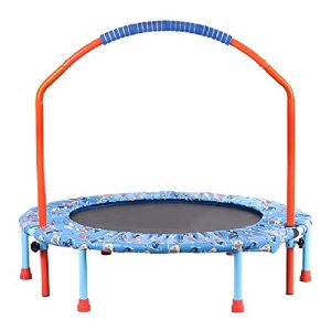 Kids Trampoline, Mini Foldable Trampoline with Handle And Protective Cover Fitness Exercise