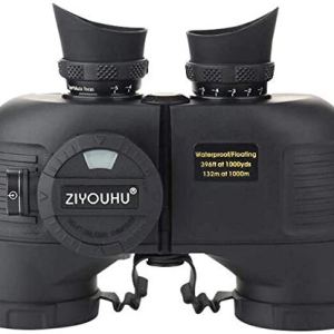 Marine Binoculars, 7X50 Low Light NightTelescope with Waterproof Fogproof Internal Rangefinder &