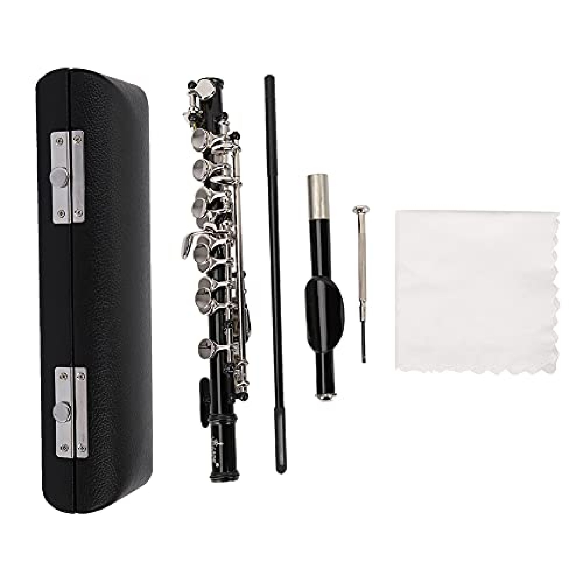 16 Hole Piccolo, Piccolo Kit Professional Musical Instrument for Kids for Beginner(Black) 16 Hole Piccolo, Piccolo Kit Professional Musical Instrument for Kids for Beginner(Black)