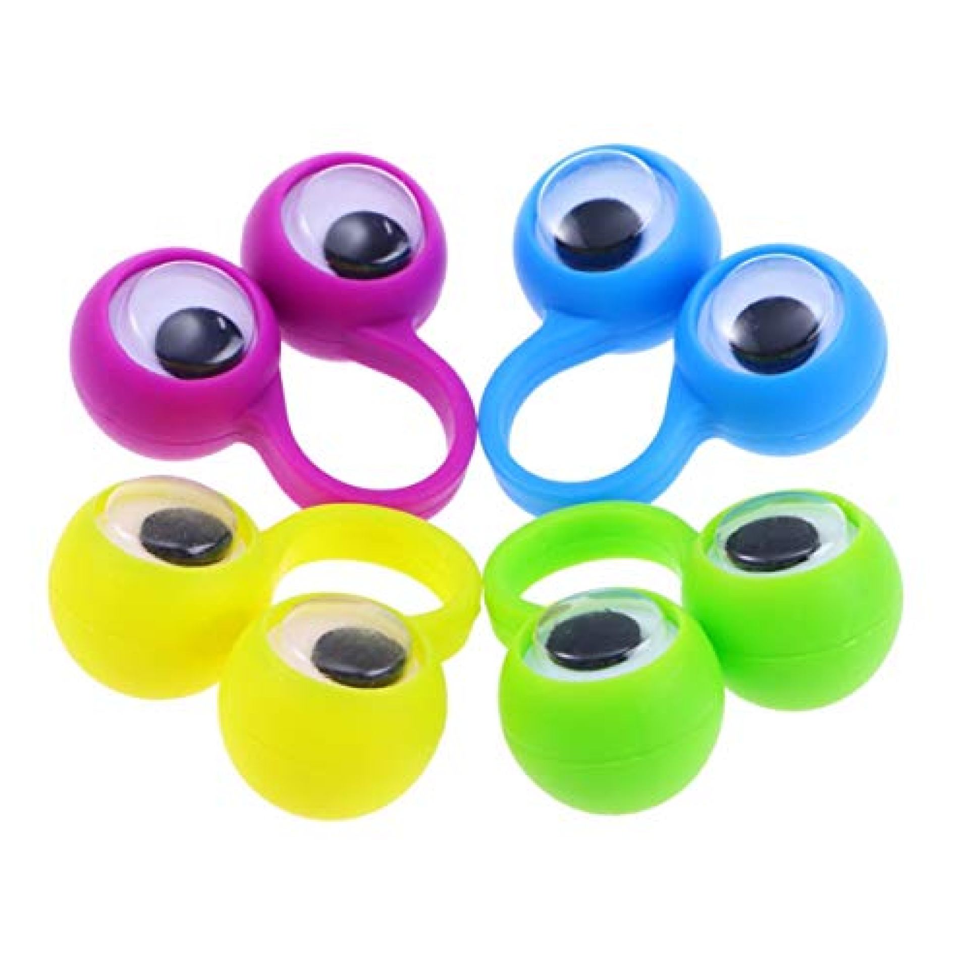 Kisangel 12pcs Eye Finger Puppet Eye On Rings Googly Eyeball Ring for Kids Boys Girls Fun Show Prize Kisangel 12pcs Eye Finger Puppet Eye On Rings Googly Eyeball Ring for Kids Boys Girls Fun Show Prize