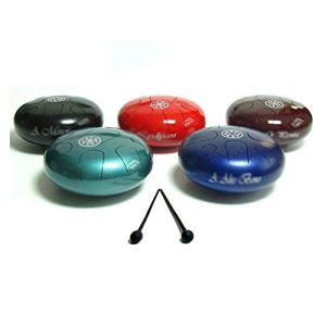 JTKDL Tongue Drum 10 Inch Mini Steel Tongue Percussion Instrument Major with FREE Padded Travel Bag