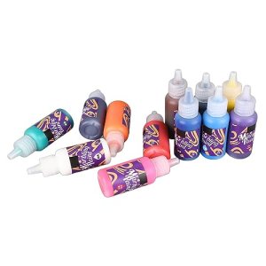 Marble Paint Arts and Crafts Kit, 12 Safe Educational Colors for Improving Creativity Water Marble