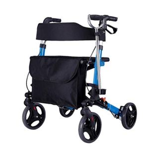 Leunlee Multi-Function Shopping Trolleys,Kitchen Storage Utility-Carts Four-Wheeled Walker Elderly