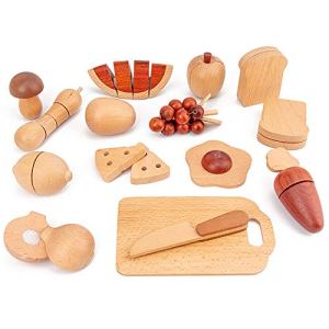 JW-YZWJ Children’s Log Color Fruit and Vegetable Simulation Kitchenware Vegetables and Fruits