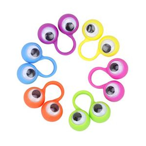 KOKOPO Googly Eye Rings Finger Puppets Eye On Rings Googly Eyeball Ring Eye Puppet Finger Toys for