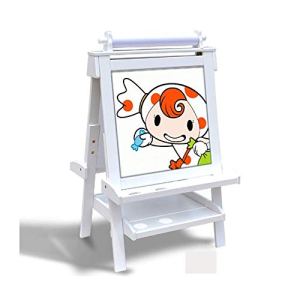 JTKDL Painting Board Solid Wood Folding Double-sided Children’s Drawing Board Easel Large Magnetic