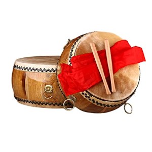 KAFELE Scalper Drums War Drums Traditional Chinese Flat Drums Gong Drums Qingge Drums White Stubble