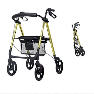 Leunlee Walker For Seniors Rollator Rollator Walker Adjustable Height & 4 Wheels Shopping