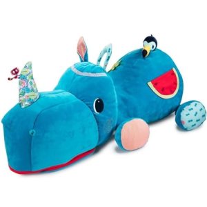 Lilliputiens – Maxi plush storage Marius the Rhino – 90 cm toy with secret compartment and fun