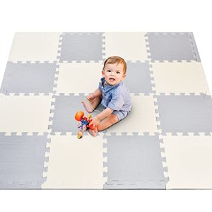 LOYEAH Baby Foam Play Mats, Interlocking Puzzle Playmats Thick Soft EVA Baby Play Mats for Floor